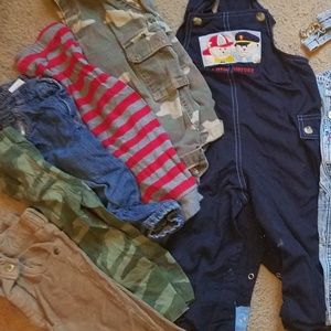 LOT 13 pairs 12-18 mo pants overalls